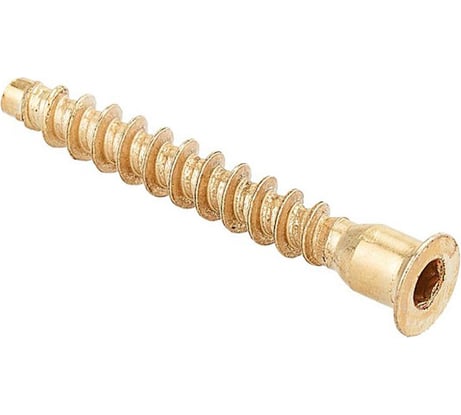 Шурупная стяжка Element 7,0x50 HEX латунирован. 15 шт 271930