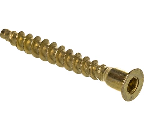 Шурупная стяжка Element 6,3x50 HEX латунирован. 70 шт 307500