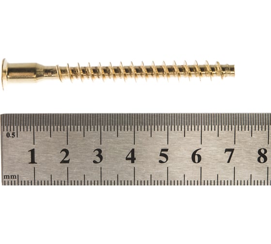Шурупная стяжка Element 7,0x70 HEX латунирован. 10 шт 271950