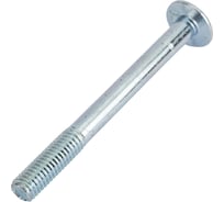Мебельный болт с усом Element DIN 607 8x80 белый цинк 15 шт 244360