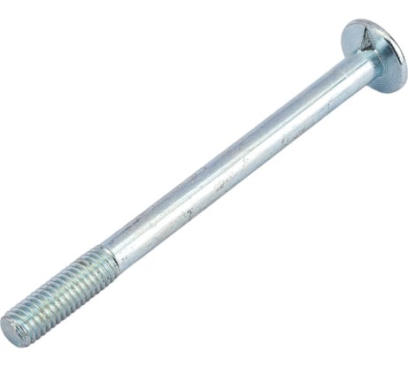 Мебельный болт с усом Element DIN 607 8x100 белый цинк 10 шт 244380