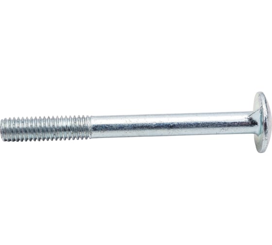 Мебельный болт с усом Element DIN 607 6x60 белый цинк 30 шт 244330