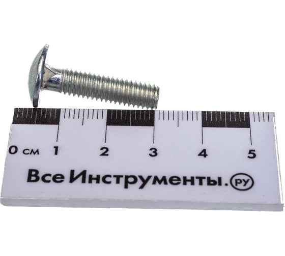 Мебельный болт с усом Element DIN 607 6x25 белый цинк 70 шт 244290