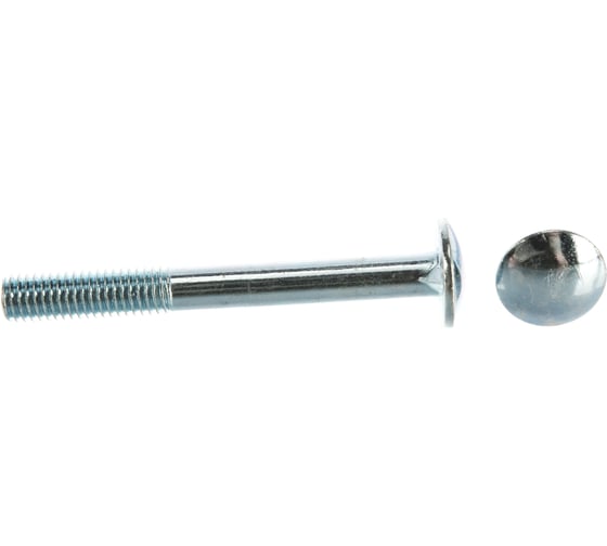 Мебельный болт с усом Element DIN 607 8x70 белый цинк 15 шт 244350