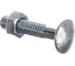 Мебельный болт с усом Element DIN 607 6x30 с гайкой, белый цинк 10 шт 244420 1