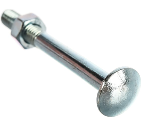 Мебельный болт с усом Element DIN 607 8x70 с гайкой, белый цинк 3 шт 244470
