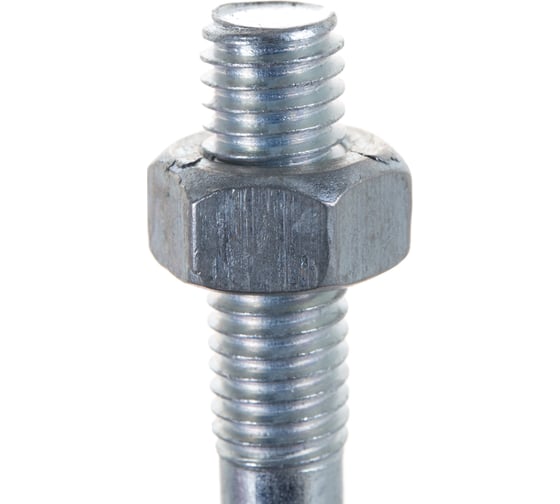 Мебельный болт с усом Element DIN 607 8x80 с гайкой, белый цинк 2 шт 244480