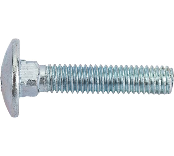 Мебельный болт Element DIN 603 6x30 белый цинк 60 шт 102880