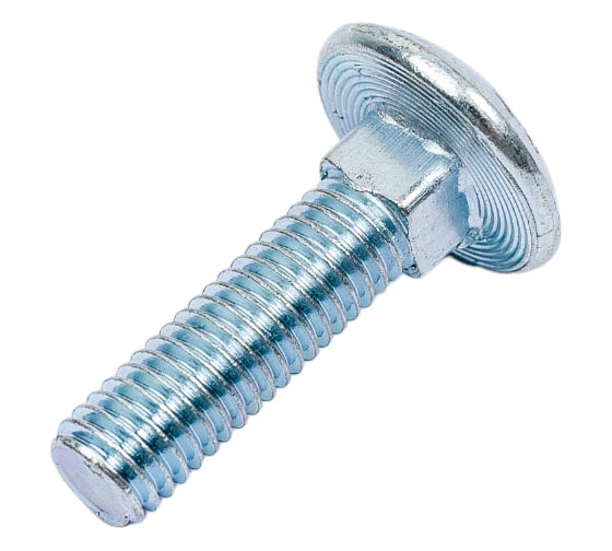 Мебельный болт Element DIN 603 8x30 белый цинк 30 шт 102740 1
