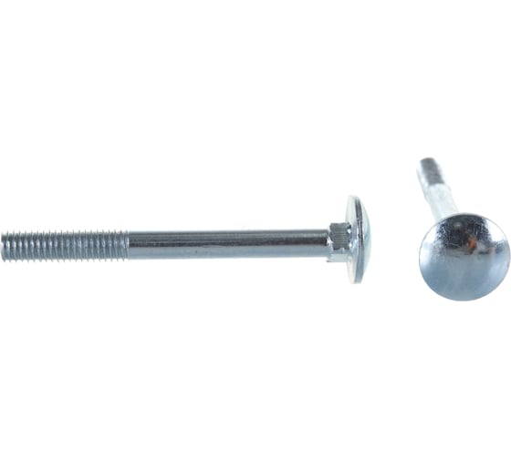 Мебельный болт Element DIN 603 6x60 белый цинк 30 шт 102730