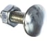 Мебельный болт Element DIN 603 6x20 с гайкой, белый цинк 10 шт 021490 1