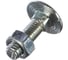 Мебельный болт Element DIN 603 6x20 с гайкой, белый цинк 10 шт 021490 2