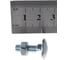 Мебельный болт Element DIN 603 6x20 с гайкой, белый цинк 10 шт 021490 4