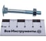 Мебельный болт Element DIN 603 6x50 с гайкой, белый цинк 8 шт 021460 4