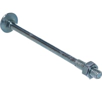 Мебельный болт Element DIN 603 6x90 с гайкой, белый цинк 4 шт 243200