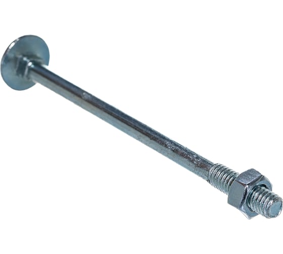 Мебельный болт Element DIN 603 6x90 с гайкой, белый цинк 4 шт 243200 1
