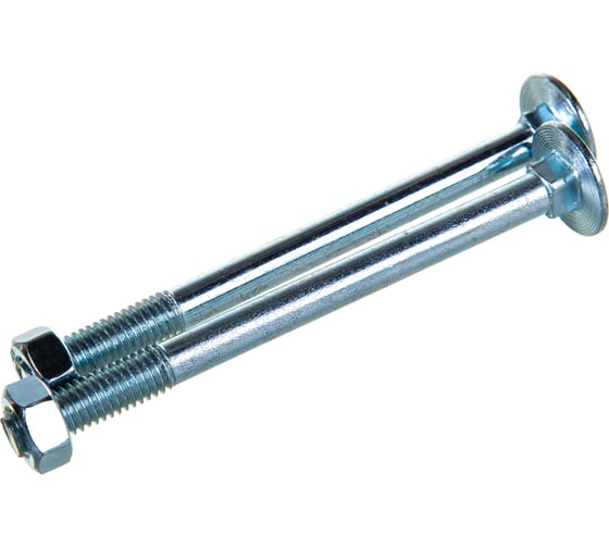 Мебельный болт Element DIN 603 8x100 с гайкой, белый цинк 2 шт 021330