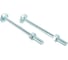 Мебельный болт Element DIN 603 8x100 с гайкой, белый цинк 2 шт 021330 1