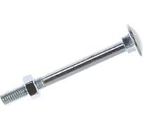 Мебельный болт Element DIN 603 8x80 с гайкой, белый цинк 2 шт 021350