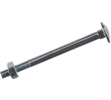 Мебельный болт Element DIN 603 8x90 с гайкой, белый цинк 2 шт 021340