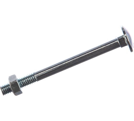 Мебельный болт Element DIN 603 8x90 с гайкой, белый цинк 2 шт 021340 1