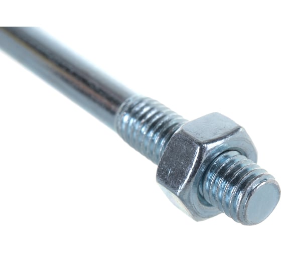 Мебельный болт Element DIN 603 8x90 с гайкой, белый цинк 2 шт 021340