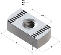 Гайка профиля Termoclip 41 8F M12 9377003