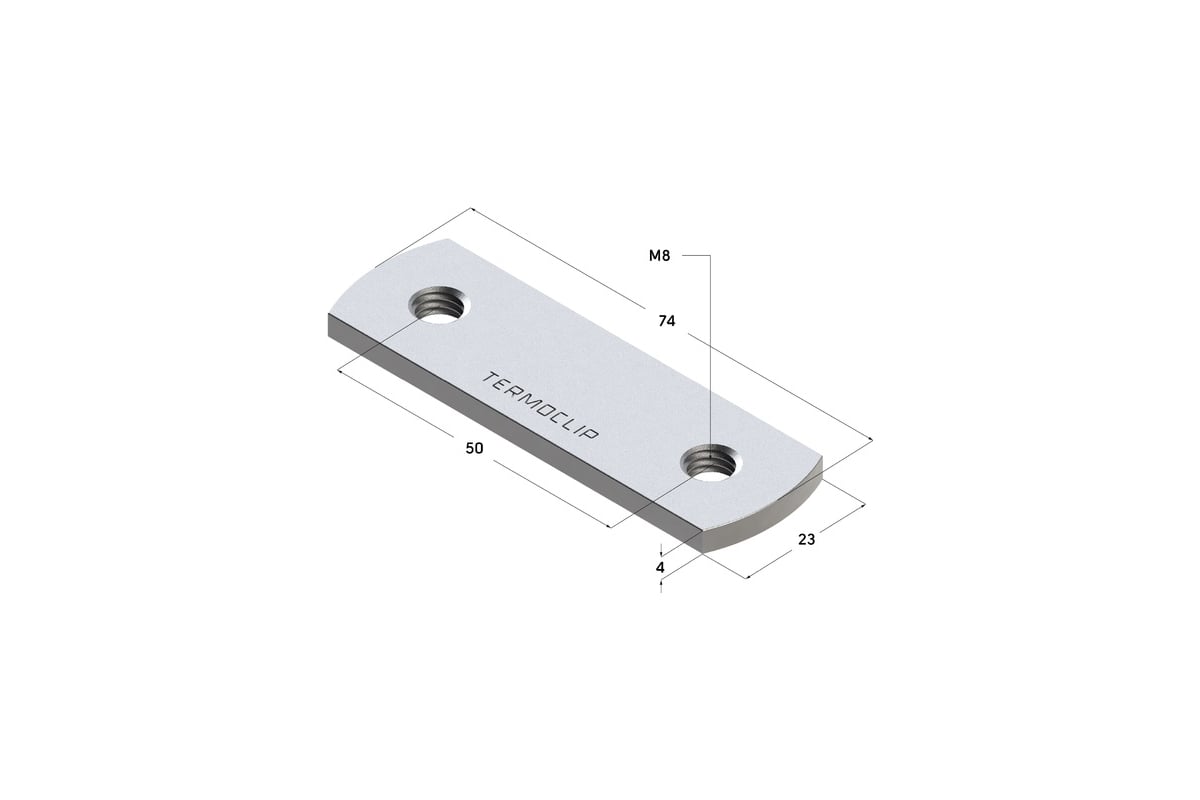 Двойная гайка профиля Termoclip 28 4F2 M8 9109001 - выгодная цена ...