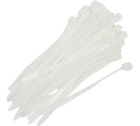 Нейлоновая кабельная стяжка REXANT 100x3,6мм, белая 100 шт/уп 07-0100-4