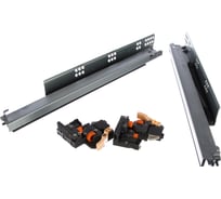Направляющие Amix полное выдвижение, скрытые L-450 с амортизатором CB20ST-450