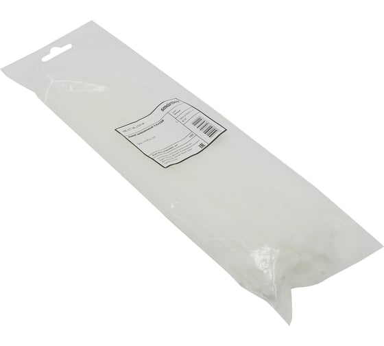 Нейлоновый хомут Smartbuy 3,6х250, белый 100 шт. SBE-CT-36-250-w