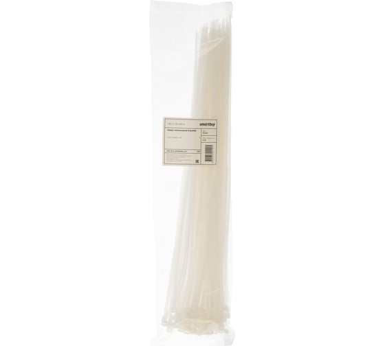 Нейлоновый хомут Smartbuy 4,8х400, белый 100 шт. SBE-CT-48-400-w 1
