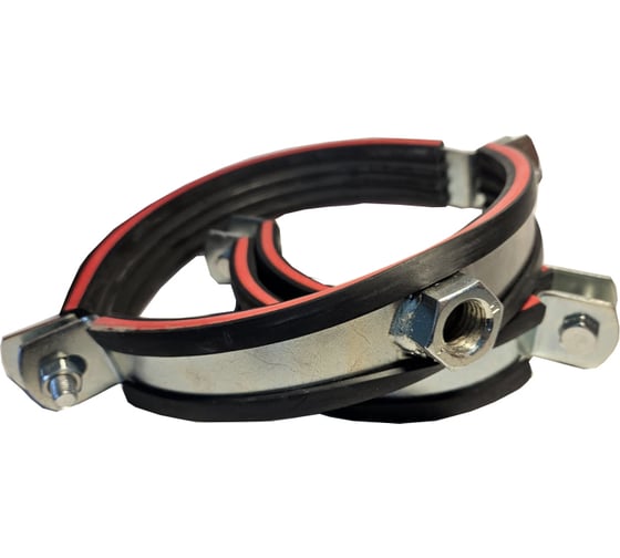 Хомут трубный СВК высокой тяжелой нагрузки с уплотнителем, гайка М16, 5 133-140 Н0000008718 1