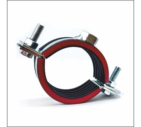 Хомут трубный СВК высокой тяжелой нагрузки с уплотнителем, гайка М16, 6 159-168 Н0000007673