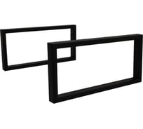 Набор кронштейнов для рaковины и столешницы Leman "Gland loft" черные 7.KM.GL.CH.2