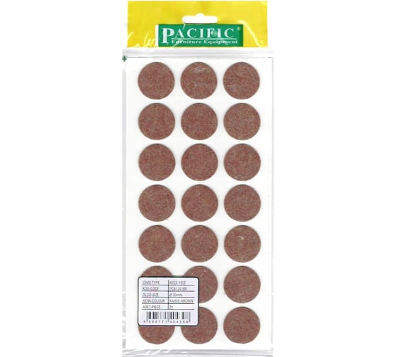 Фетровый подпятник Pacific 240х120 30 мм 21 шт бежевый РС6130BR 1