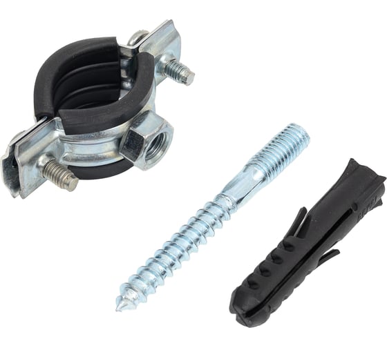 Хомут металлический КОНТУР (1/2") 20-24 со шпилькой и дюбелем 140909020110