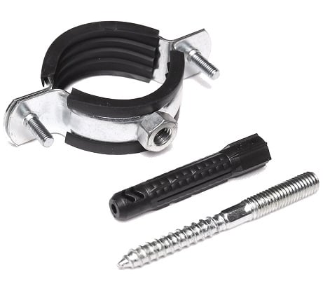 Хомут металлический КОНТУР (1 1/4") 40-45 со шпилькой и дюбелем 140909040410