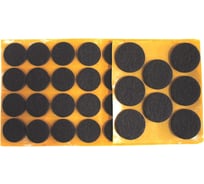 Набор фетровых самоклеящихся пунктов Стройбат fix-o-moll круглый, коричневый 40 шт 245780