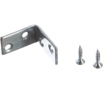 Мебельные уголки Element 30x30x17x2 с шурупом, белый цинк 4 шт 122740