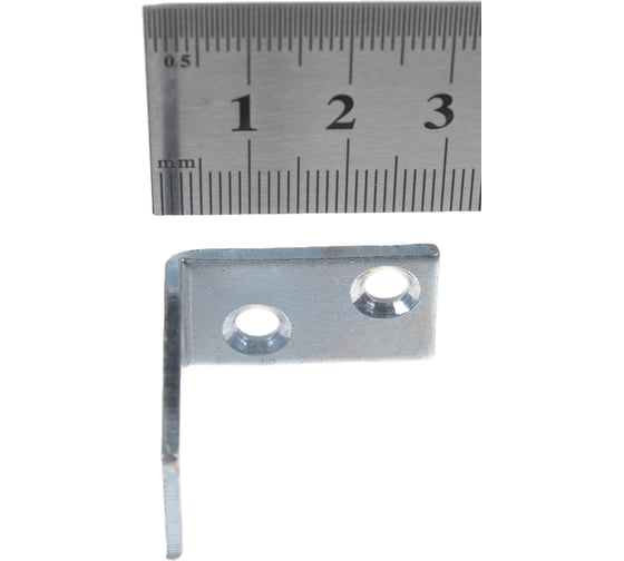 Мебельные уголки Element 30x30x17x2 с шурупом, белый цинк 4 шт 122740