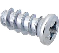 Еврошуруп с полукруглой головкой Element 6,3х13 белый цинк 20 шт 011020