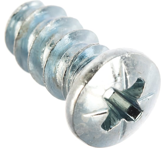 Еврошуруп с полукруглой головкой Element 6,3х13 белый цинк 20 шт 011020