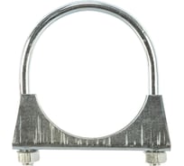 Хомут крепления глушителя Стройбат d 66,5 мм белый цинк 1 шт 360410