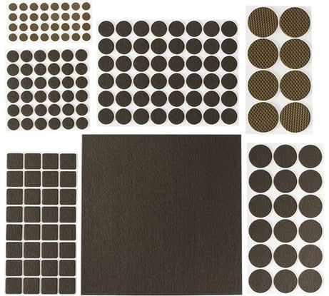 Набор самоклеящихся накладок на мебельные ножки Stayer COMFORT 98шт коричневые 40916-H98