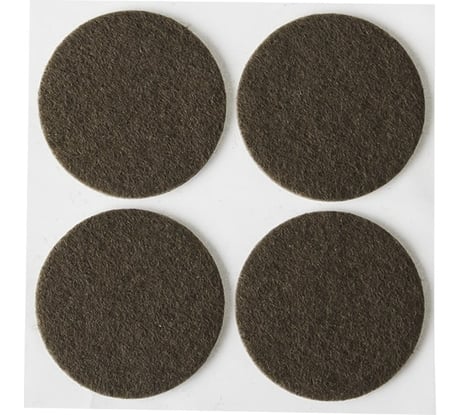Самоклеящиеся накладки на мебельные ножки Stayer COMFORT фетровые, коричневые, круглые - диаметр 35 мм, 4 шт 40910-35