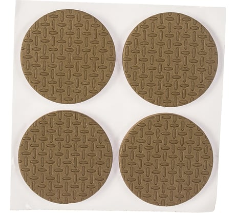 Самоклеящиеся накладки на мебельные ножки Stayer COMFORT: ЭВА, коричневые, круглые - диаметр 35 мм, 4 шт 40914-35