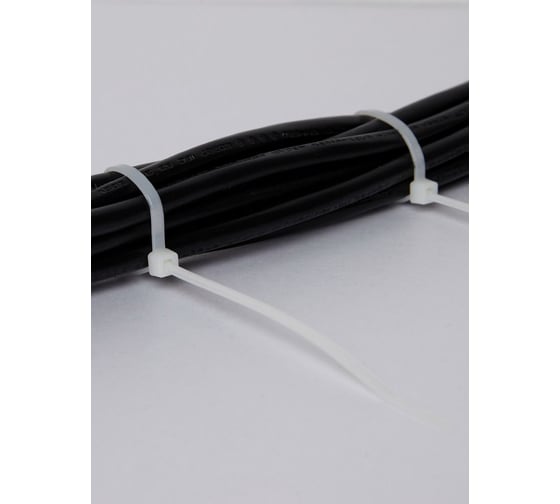 Хомут IEK 3.6x200, нейлон, белый, упаковка 100шт, ИЭК UHH31-D036-200-100