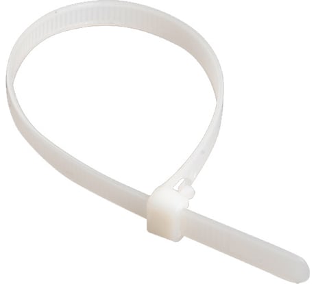 Хомут IEK 4.8x300, белый, нейлон, упаковка 100шт, ИЭК UHH31-D048-300-100