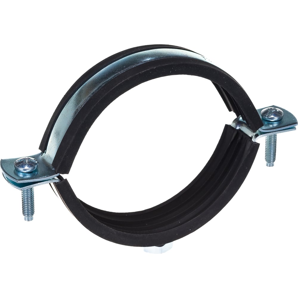 Металлический сантехнический хомут для труб с гайкой СВК М8 73-80, 2 1/ ...